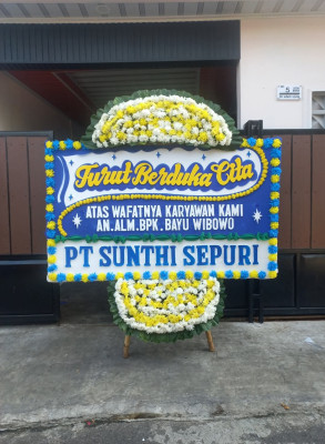 Papan Bunga Duka di Bontang